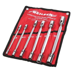 Socket Wrench / Flexi-head Set - 6pc 12 Sizes