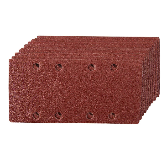 10 x Aluminium Hook & Loop Sanding Sheets 8 Holes - 93mm x 190mm