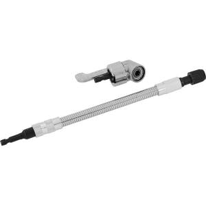 Neilsen Offset Flexi Screwdriver Bit Holder 250mm 90 Degree 1/4" Hex Drill Bit