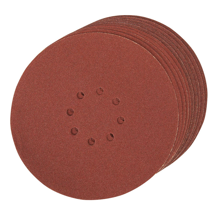 10 x Aluminium Hook & Loop Sanding Discs - Diameter 225mm