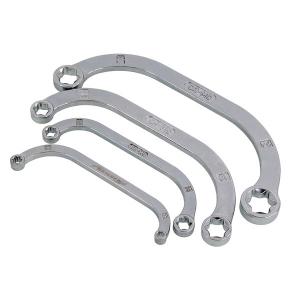 Neilsen 4pc E Star C Shaped Half Moon Obstruction Spanner Set Metric E6 - E24