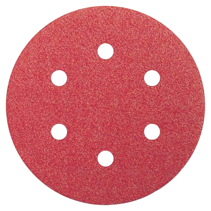 10 x Aluminium Hook & Loop Sanding Discs 6 Holes - 150mm Diameter