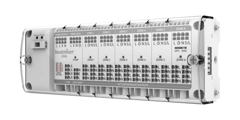 Heatmiser UH6 - 6 Zone Compact 230v Wiring Centre